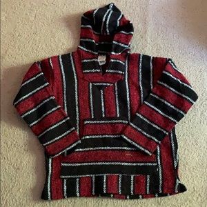 Red, Black, and White Sweatshirt